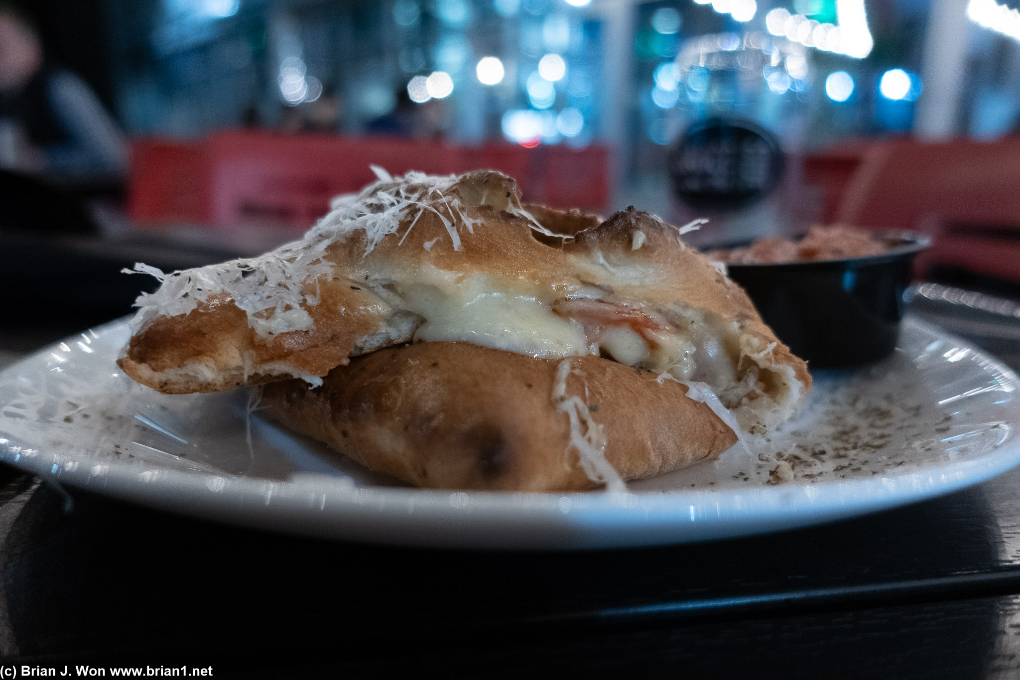 Provel cheese is almost like a liquid/cream than a cheese. Not my style.