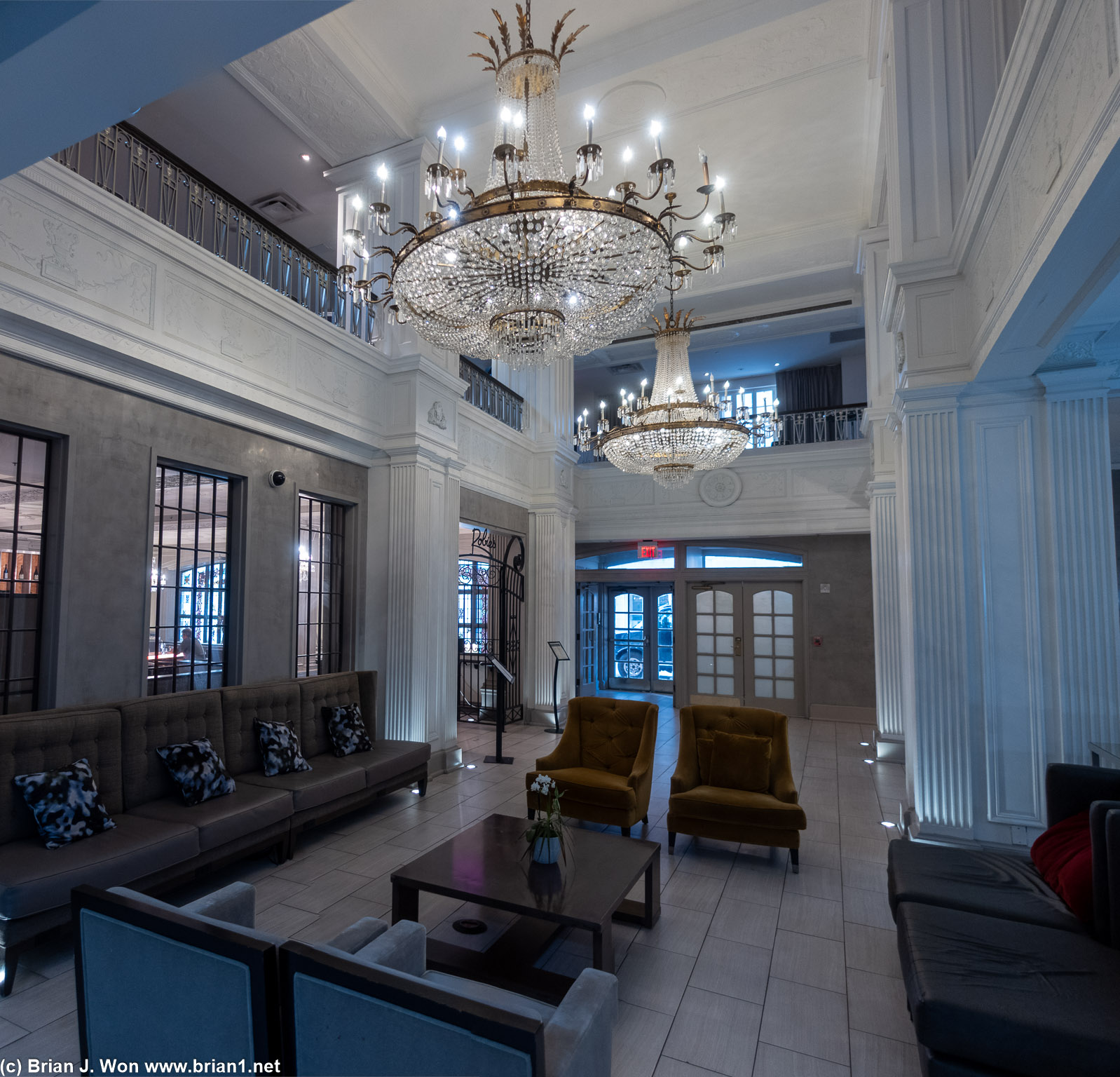 Lobby of the Magnolia Hotel.