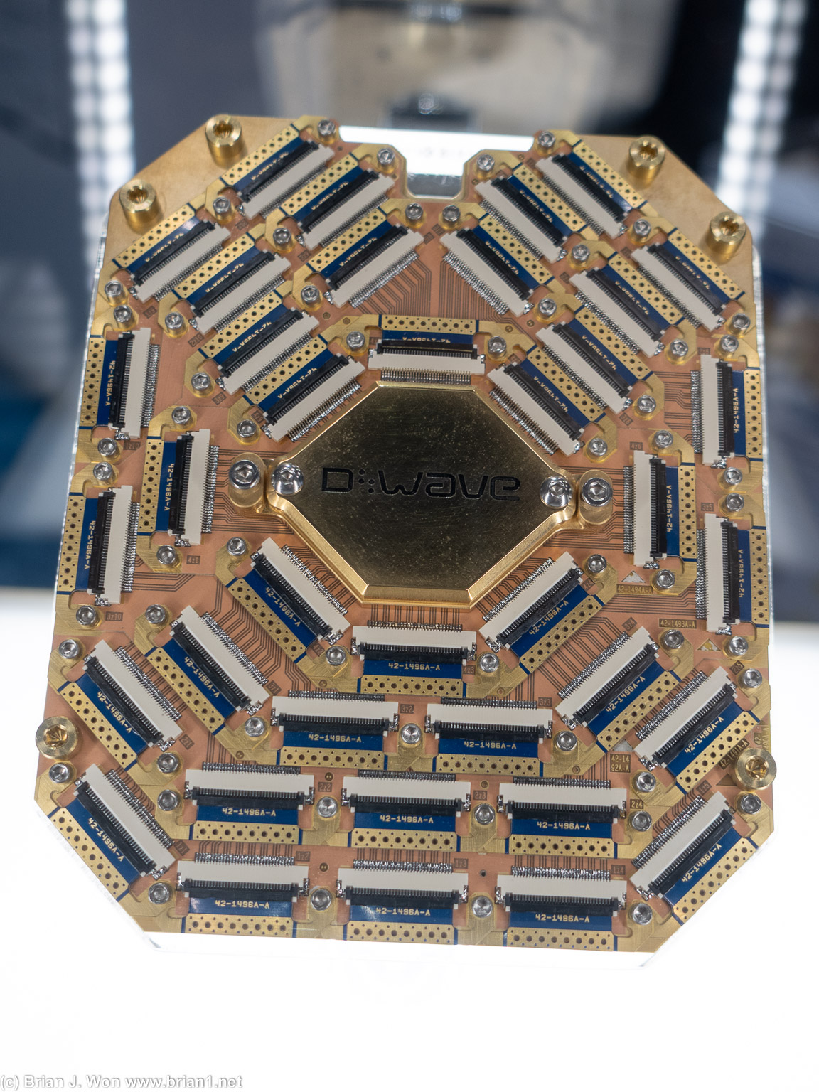 D-Wave quantum chip.