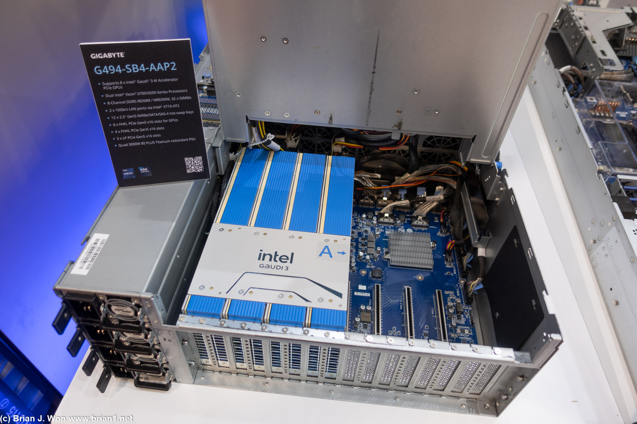 Rare sighting of Intel Gaudi 3 system.