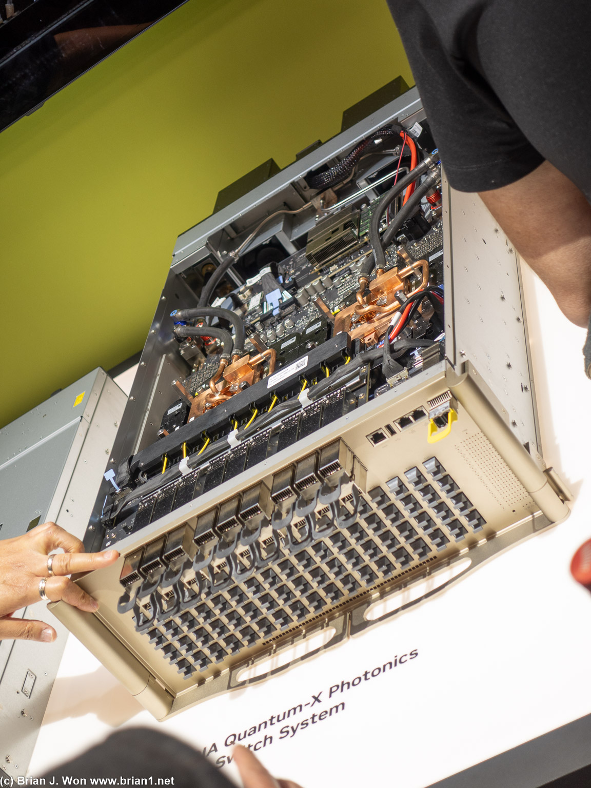 NVIDIA Quantum-X photonics.