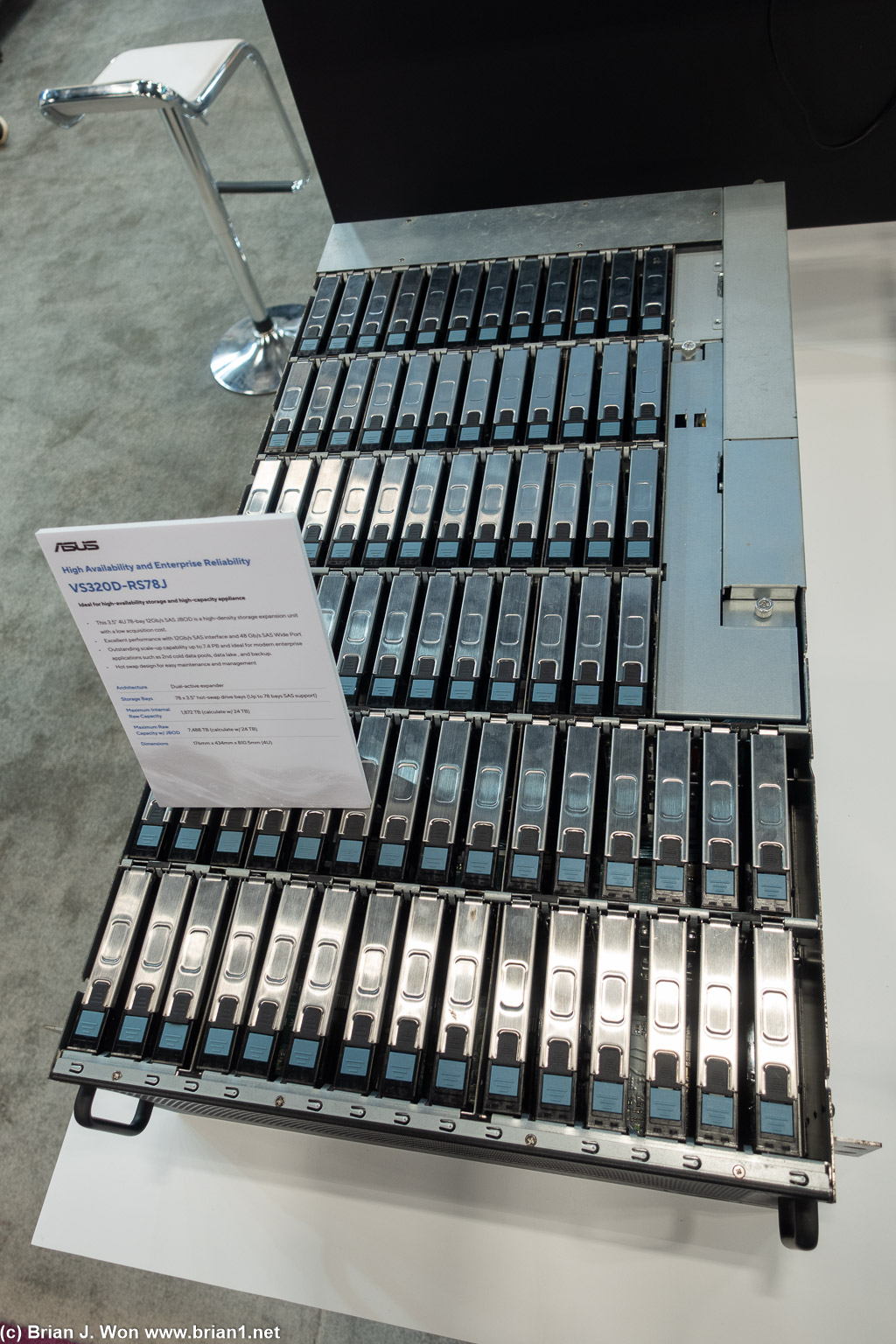 Asus 4U 78-bay 3.5" expansion chassis.