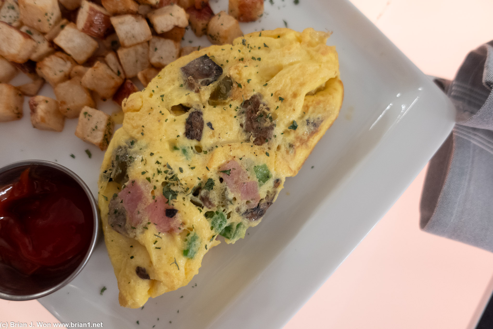 Hotel breakfast is on-point.