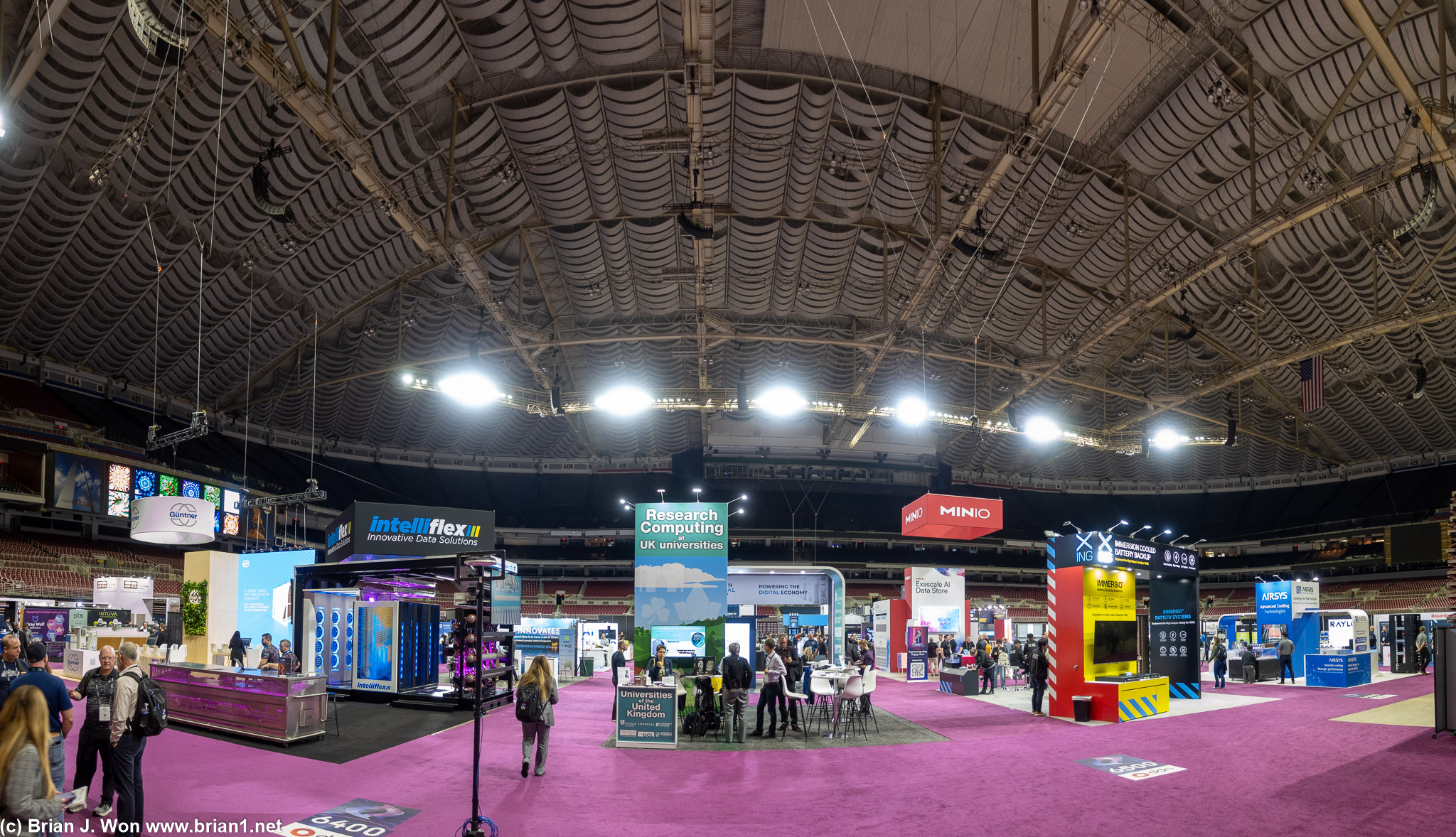 Exhibit hall, stadium area.