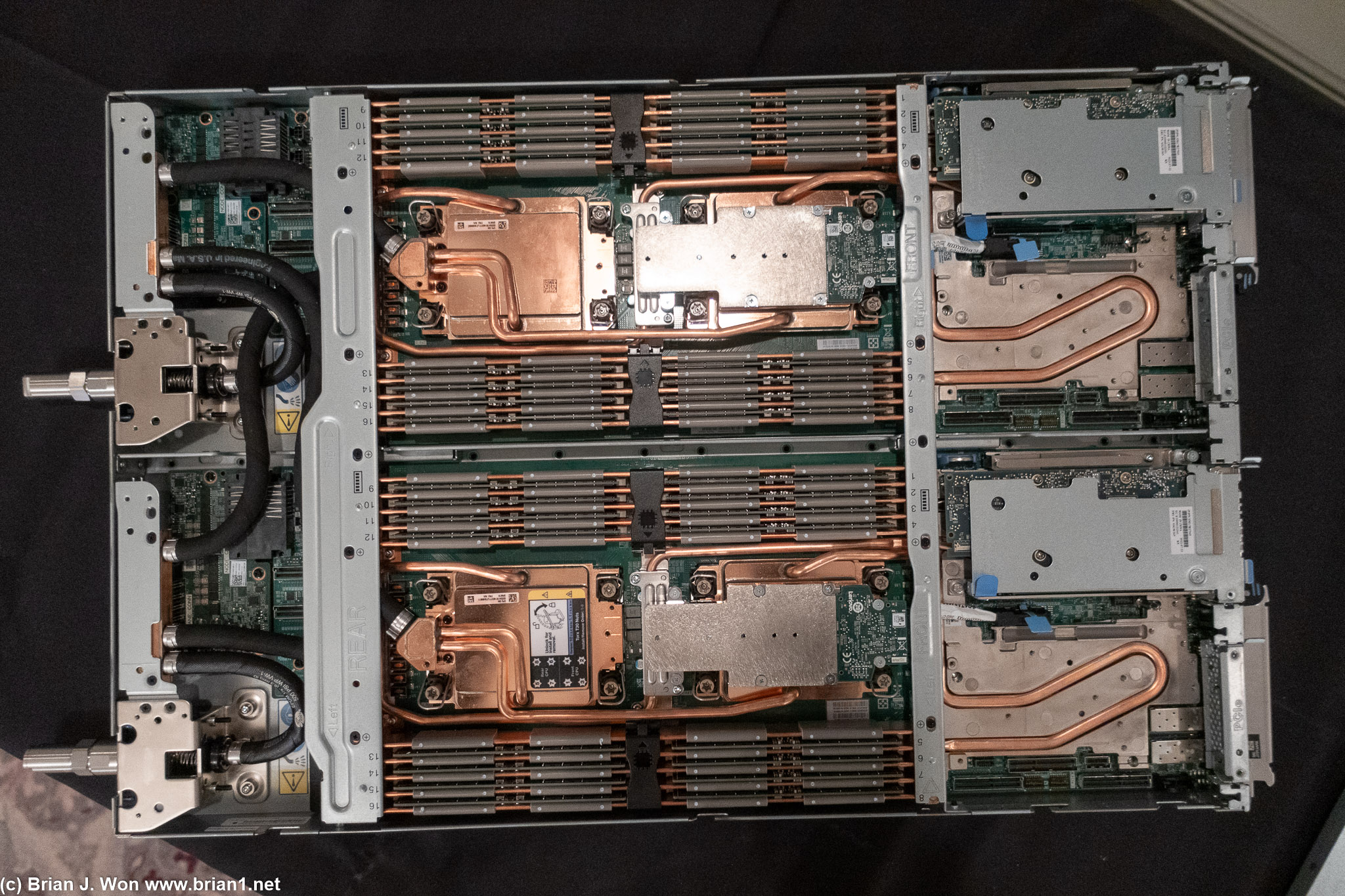Lenovo fully liquid-cooled server.
