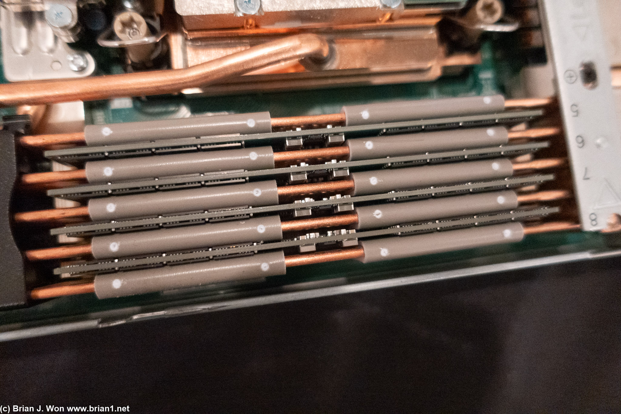 Liquid-cooled memory.