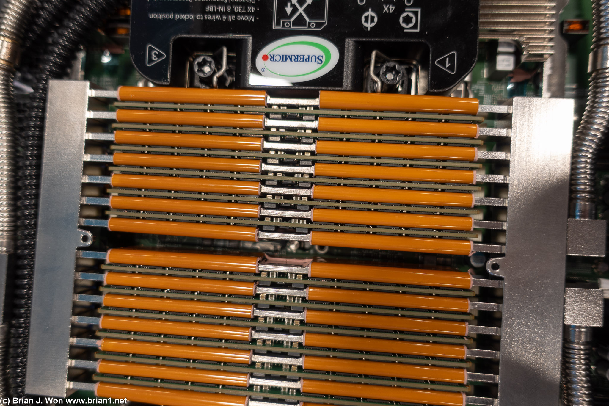 Liquid-cooled memory.