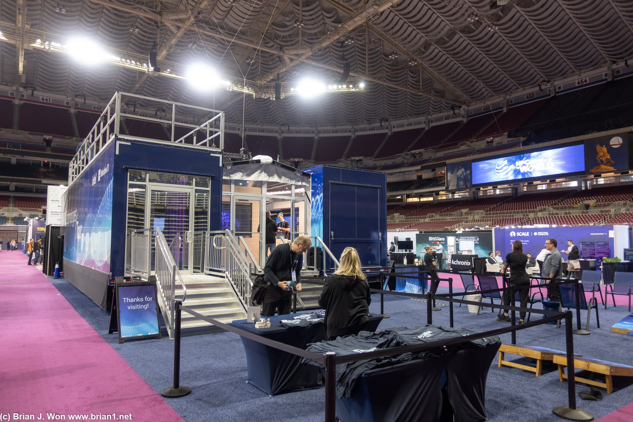 Dell had a massive presence.