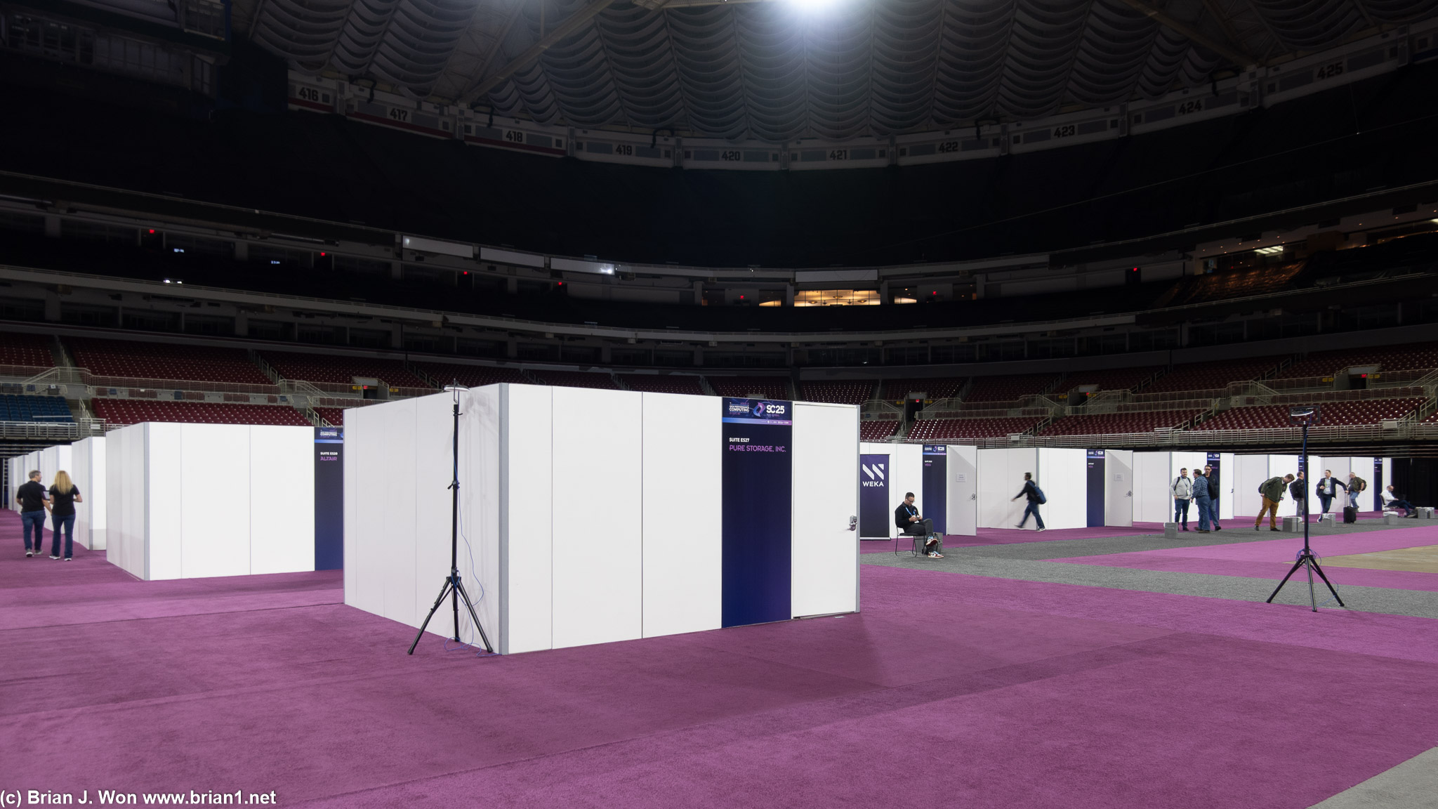 Private discussion booths.