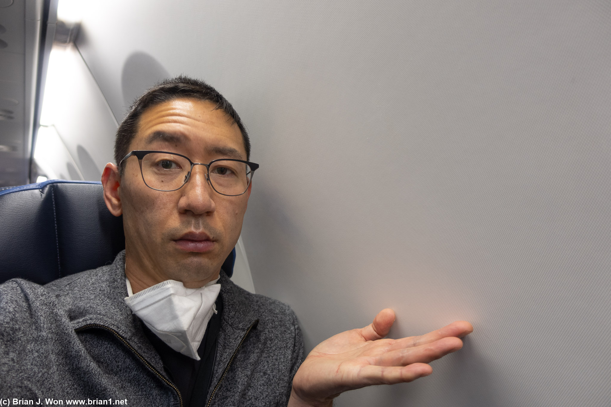 Window-less window seat.