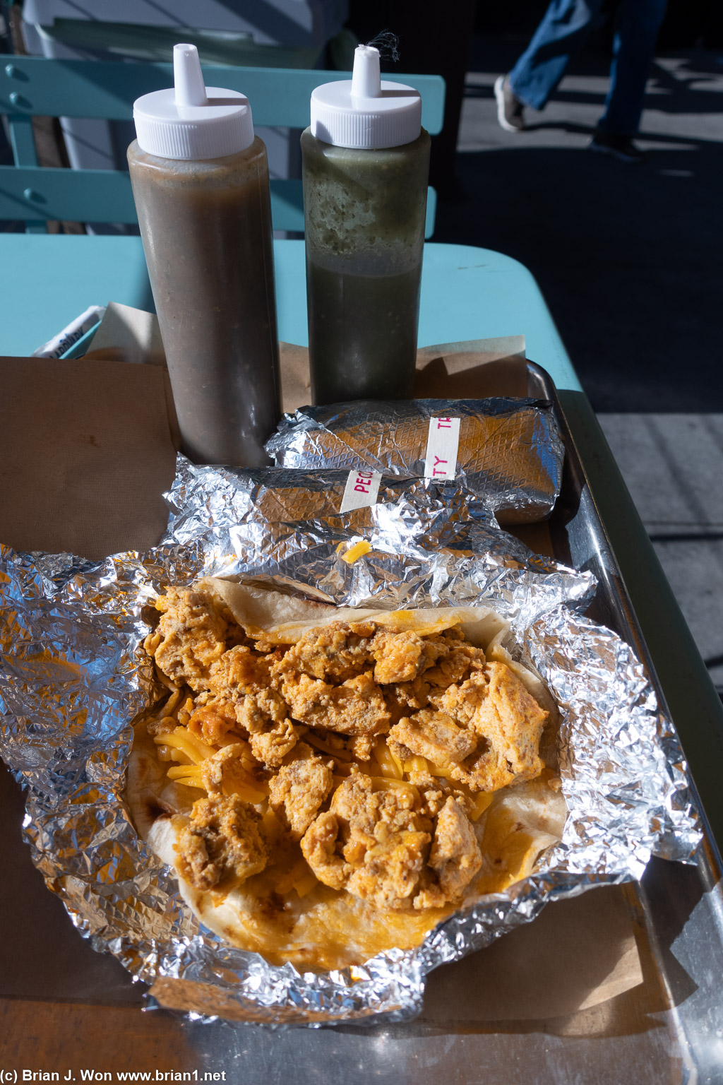 Neither salsa was hot.